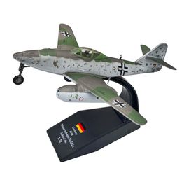 Aircraft Modle 1 72 1/72 Scale Messerschmitt Me-262 Fighter Diecast Metal Plane Aircraft Airplane Model Children Gift Toy Ornament 230426