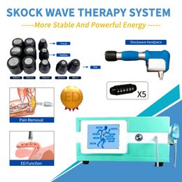 Sw19 Portable Shockwave Therapy Machine For Ed Pain Relief Erectile Dysfunction Plantar Fasciitis Tennis 2.5 Million Shocks 8 Bar By 0.1326