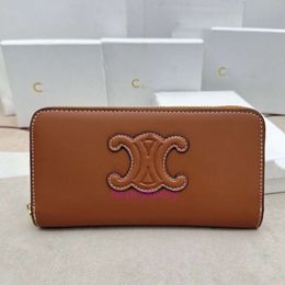 designer purse wallet card holder Lisa Same Triumphal Arch Wallet Long Change Bag Handheld Bag for Women