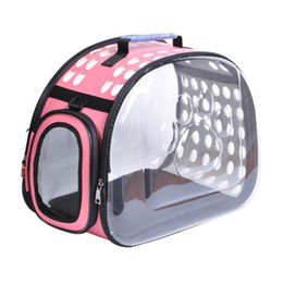 Strollers Breathable Cat Carrier Bags Pet Carriers Small Cats Backpack Travel Space Capsule Cage Transparent Cat Carriers Carrying Bags