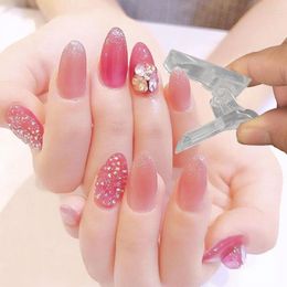 False Nails 10pcs Quick Building Mould Nail Tips Clip Finger Extension UV Gel Builder