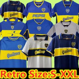 84 95 96 97 98 Boca Juniors Retro Soccer Jersey Maradona ROMAN Caniggia RIQUELME 1997 PALERMO Football Shirts Maillot Camiseta de Futbol 99 00 01 02 03 04 05 06 07 1981