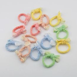 Hair Accessories Glow In The Dark Ties Candy Color For Girls Glowing Elastic Bands Scrunchies Fluorescent At Night