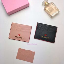 designer purse miumius wallet card holder version sweet and caring girl card holder women's card bag ultra-thin women's card bag portable mini bag macaron