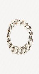 Men Hip Hop Bracelet Chain 18k White Gold Plated Miami Cuban Link Chains Charm Bracelets for man Promise Retro fashion Accessories4382884