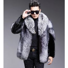 Men's Fur Faux short fur coat winter warm fat jacket loose casual mink 231124