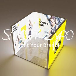 Seamlessly Integrated Backlit Advertising Displays with Frame Structures and Backlit Graphics