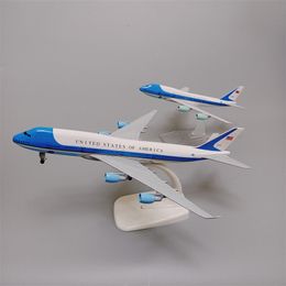 Aircraft Modle USA United States AIR FORCE ONE Airlines Boeing 747 B747-400 Airways Diecast Aeroplane Model Plane Aircraft Toys Alloy 230426