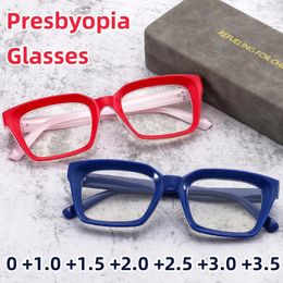 Sunglasses Oversized Optical Reading Eyeglasses Retro Large Square Presbyopia Glasses Men Women Fashion Round Face Computer