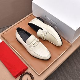 2023 Men Designer Dress Shoes Fashion Snakeskin Casual Flats Male Brand Slip On Party Wedding Business Oxfords Size 38-44