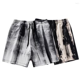 Men's Shorts 2023 Summer For Versatile American Tie Dyed Loose Fashion Brand Wide Leg Capris Men