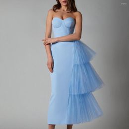 Casual Dresses 2023 Summer Women Dinner Formal Dress High Elastic Mesh Slim Fit Split Lace Pure Color Floor Length