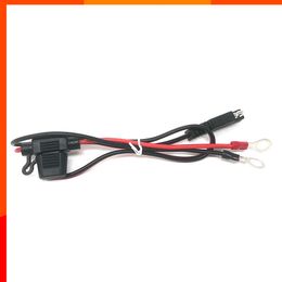 New SAE to O Ring Terminal Harness 10A Fuse Quick Disconnect Plug SAE Battery Extension Cable 18AWG for Motorcycles Snowmobiles 60CM