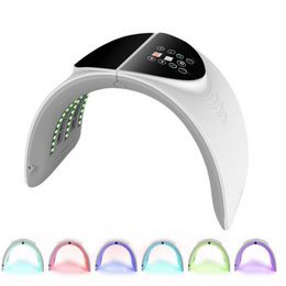 Foldable 7 Color Pdt Facial Mask Face Lamp Machine Photon Therapy Led Light Skin Rejuvenation Anti Wrinkle Skin Care Beauty Mas180