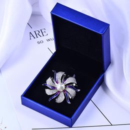 Brooches Pins Flower Brooch Enamel Pin Metal Lapel Men Jewelry Gifts For Women Rhinestone Broches