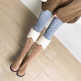 warmer Women's Soft Snow Boots Non Slip Thick Plush Faux Suede Fur Knee-high Boots Winter Warm Cotton Padded Platform Long Botas Mujer