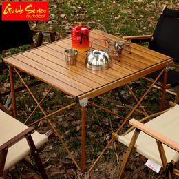 Camp Furniture Foldable Table Outdoor Picnic Set Aluminium Alloy Lightweight Portable Camping Grill Folding