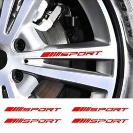 4pcs Car Stickers Wheels Rims Sport Racing Decal Decorative Emblem Styling SUVTruck Adhesive Tape Accessorie