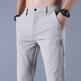 Pantaloni da golf maschili di primavera Autunno maschile di alta qualità elasticità pantaloni branchi traspiranti Grey Army Green 230426 Emodern888