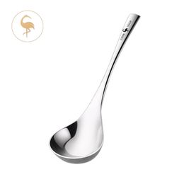 Dinnerware Sets Luxury 304 Stainless Steel Large Serving Spoon Family Dinner Soup Ladle Tableware Cutlery for Christmas Year 231124