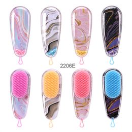 2023 New Hair Comb With Water Ripple Detangling Scalp Massager Brush Custom Logo Gift Souvenirs For Women