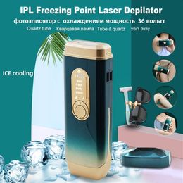 Epilator Laser Hair Remova with Ice Cooling System Poepilator Ipl Depilator 999900 Flashes Home Use Shaving And Removal 230425