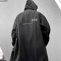 Men's Jackets Mens Designer Coat Es 3m Reflective Long Windbreaker Nylon Waterproof Hooded Jackets Hip Hop Sweatshirt Men Women Sportswear Hvm2