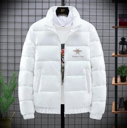 Men's black puffer jacket down parkas clothes padded coats keep warm outerwear cold protection cotton coat mens and women oversized athleisure