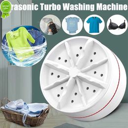 Portable Ultrasonic Turbo Washing Machine Mini Underwear Socks Washer Rotating Washing Machine For Travel Camping Clothes Washer