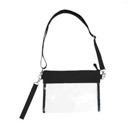 Shopping Bags Clear Bag Crossbody Adjustable Strap Water Resistant Tote Visible PVC Jelly For Beach Sporting Events School Travel