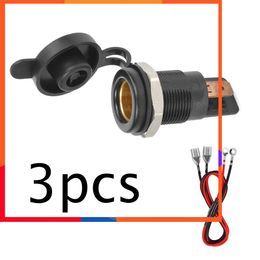 New 3pcs Powerlet Socket Adapter for Hella Din BMW Powerlet Plug Converter Adapter 12v Socket Motercycle with 60cm Cable 10A Fuse