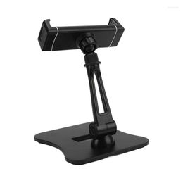 Tripods Desk Tablet Stand Anti Slip Aluminum Alloy Adjustable 360° Swivel Folding Hands Free For Video