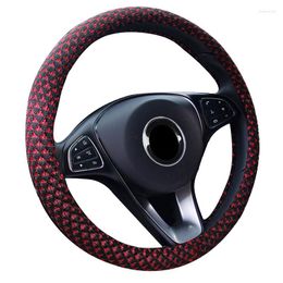 Steering Wheel Covers Ice Silk Breathable Fashion Car Cover Wrap Fit For 37-38CM/14.5" -15" M Size Braid On Steering-Wheel LADA