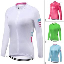 Racing Jackets Women's Short Sleeve Cycling Jersey Road Shirt Bike Top MTB Downhill Rider Clothing Fashion Jacket Bib Coat