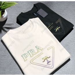 New Luxury T shirt fashion Men and women Design T-shirts Summer PRA Shirt Casual Tees with Letters Print Short Sleeves Top Sell Men Loose Edition Size S-5XL