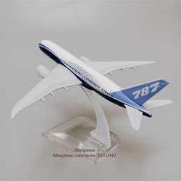 Aircraft Modle 16CM Alloy Metal Original Model Prototype Air Boeing 787 B787 Airlines Diecast Aeroplane Model Plane Model Aircraft Kids Gift Toy 230426