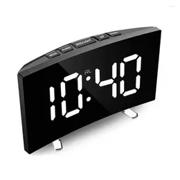 Table Clocks Eye-catching Led Numbers Alarm Clock Screen Digital For Bedroom Decor Adjustable Brightness