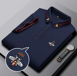 men Polo Luxury bee Brand Designer for Casual Slim Fit Breathable Polos New Brand Business Tee Shirts Tops