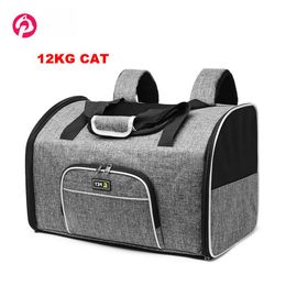 Strollers Cat Carrier Backpack Pet Dog Handbag Breathable Portable Large Big Cat Bag Travel Outdoor Shoulder Transporter Carrying Mesh