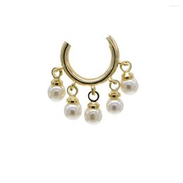 Stud Earrings 13 20mm Size Selling Women Round White Pearl For Piercing Simulated Gold Colour