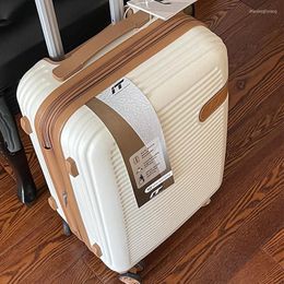 Suitcases UK 28 Checked Luggage Female Suitcase High Appearance Horizontal Pull Bar Box Universal Wheel Silent 20 "boarding
