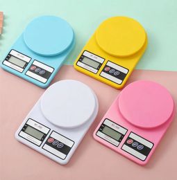 Household Scales 10000g/0.1g Kitchen High Precision Scale Macaron Colour Plastic Electronic Weighing Tool Household Cooking Accessories Gadget 230426