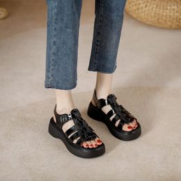 Dress Shoes 32-40 Platform Roman Sandals Women Summer Wedges Open Toe Small Size