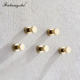 Towel Racks Brass Robe Hooks Clothes Hanger Household Small Decoration Rustproof Towel Hook Coat Hanger Key Rack Bathroom Accessories WB8123 231124