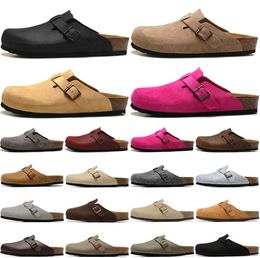 Sandals Designer boston clog arizona gizeh men women summer autumn winter slippers Leather Outdoor Indoor Buckle Strap flats cork cheaper Motion current 59ess