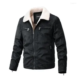 Men's Jackets Winter Jacket Slim Fit Lapel Suede Coat European And American Vintage Youth Top