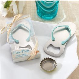 Party Favour Creative Novelty Items Flip Flops Bottle Opener Wedding Favours Gift Packaging Giveaways For Guest 10pcs /lot