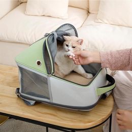 Strollers Cat Backpack Portable Dog Cat Carrier Bag Breathable Mesh Shoulders Bags Outdoor Travel Pet Bag Small Dog Carrier Pet Backpack