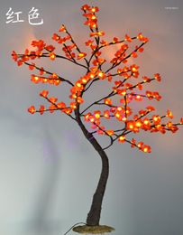 Decorative Flowers Lighted Blossom Plum ( Cherry ) Tree 39" 128 LED Nature Trunk Treatment Holiday Party Home Wedding Dec