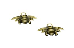 DIY Handmade Jewelry: 109 Antique Bronze Plated Zinc Alloy Bumblebee and Honey Bee bee charm - 2116mm